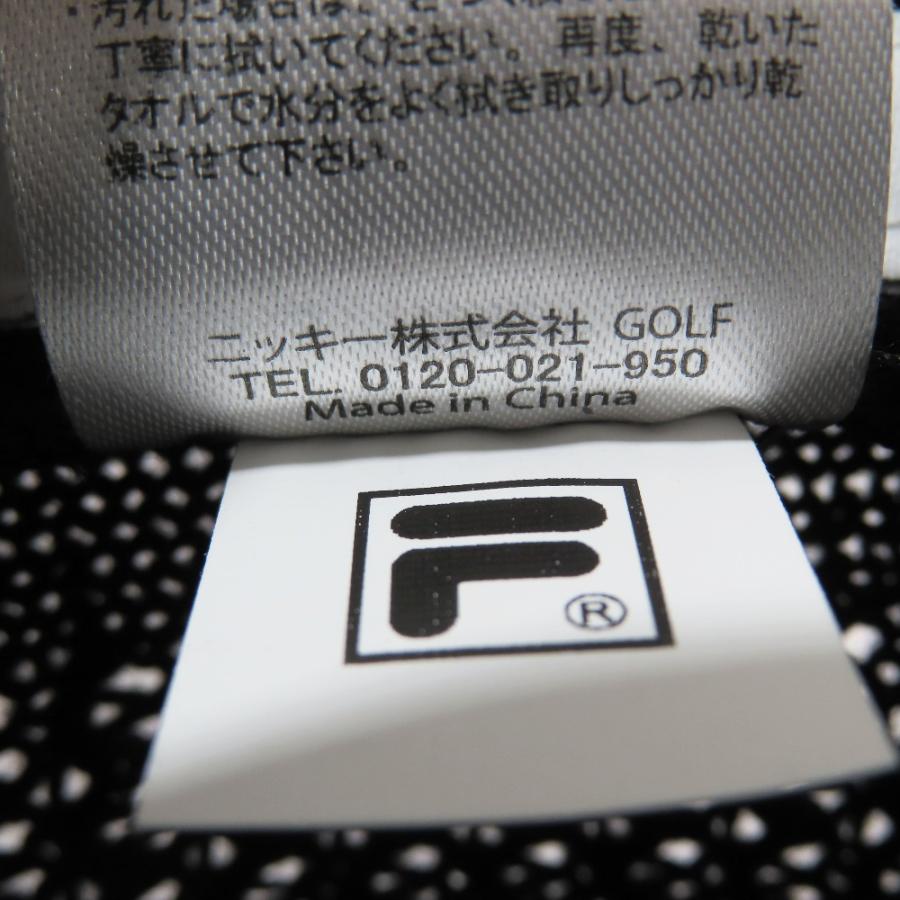 美品 FILAGOLF フィラゴルフ メッシュ 中折れ ハット リボン 迷彩柄 帽子 ゴルフウエア ブラック メンズ 古着 中古 | FILA | 06