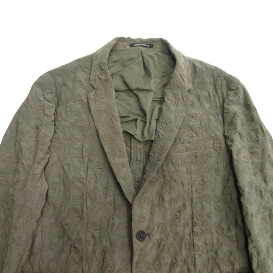 メンズ 良品 EMPORIO ARMANI テーラードジャケット 48 ストレッチ