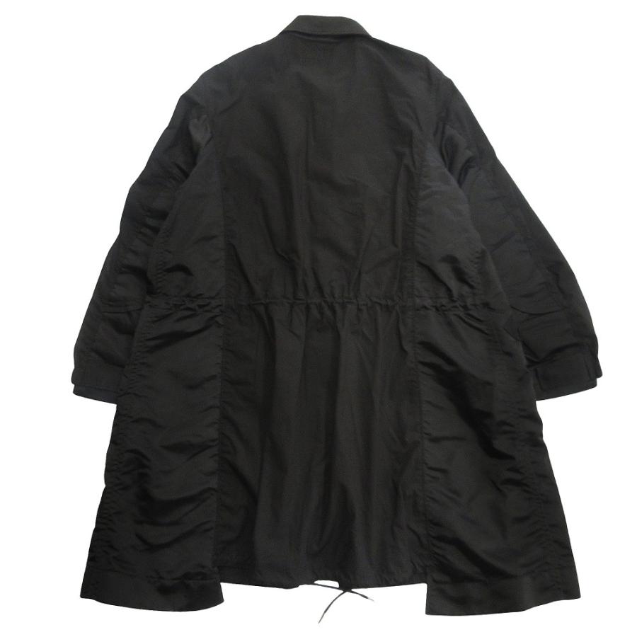 新品同様 Sacai サカイ 23SS Military Coat ドッキング ミリタリー コート ジャケット ブルゾン N-3B ステンカラー 2 黒 ブラック メンズ 古着 中古 | sacai | 02