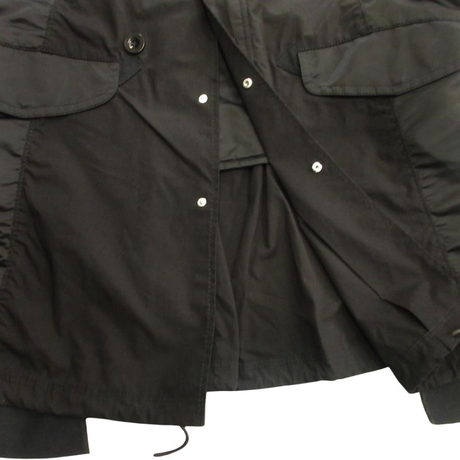 新品同様 Sacai サカイ 23SS Military Coat ドッキング ミリタリー コート ジャケット ブルゾン N-3B ステンカラー 2 黒 ブラック メンズ 古着 中古 | sacai | 06