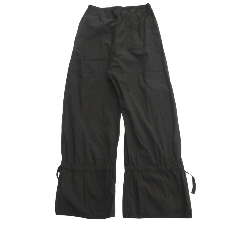 美品 LEMAIRE ルメール PARACHUTE PANTS パラシュート パンツ スラックス イージー シャーリング 34 黒 ブラック レディース 古着 中古 | LEMAIRE | 01