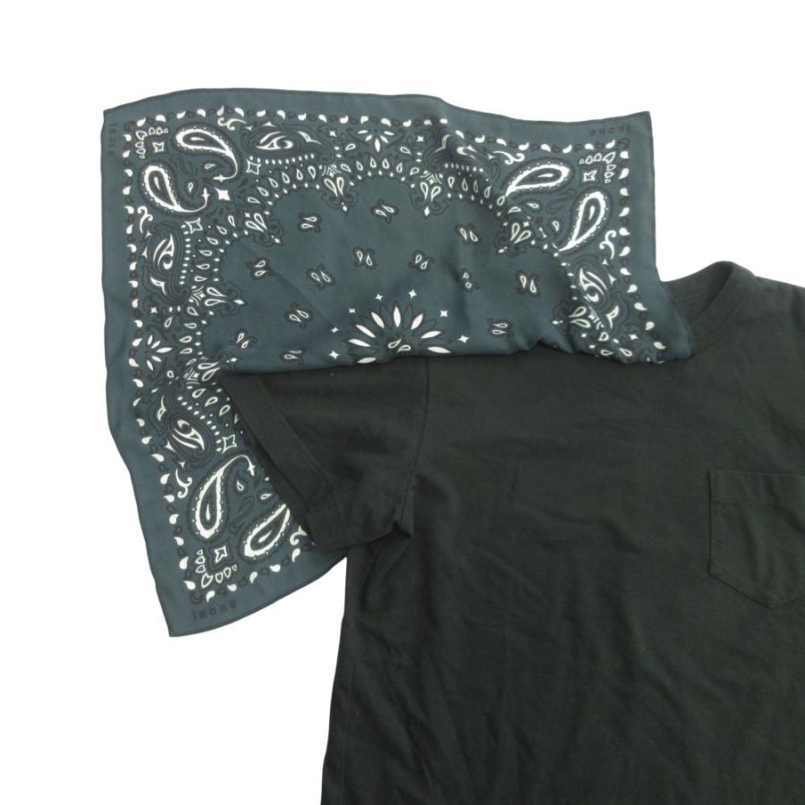 美品 Sacai サカイ 22ss バンダナ ドッキング Tシャツ カットソー アシンメトリー ペイズリー 3 緑 グリーン レディース 古着 中古 | sacai | 05