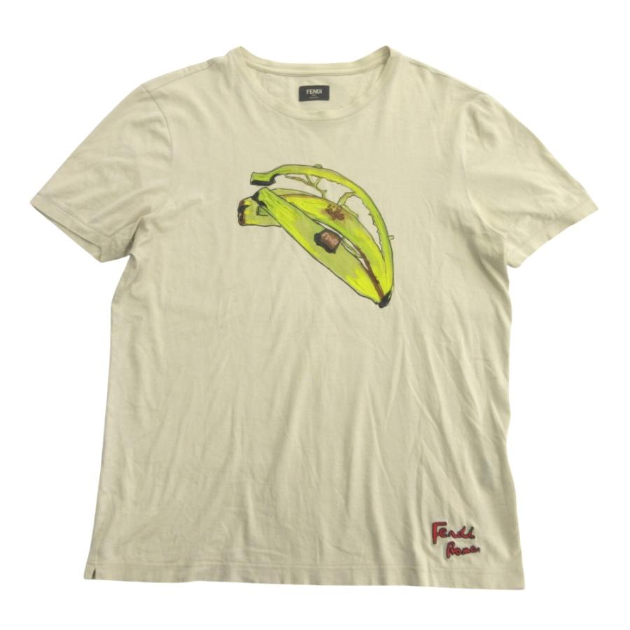 FENDI（フェンディ） バナナ プリント Tシャツ カットソー フルーツ 
