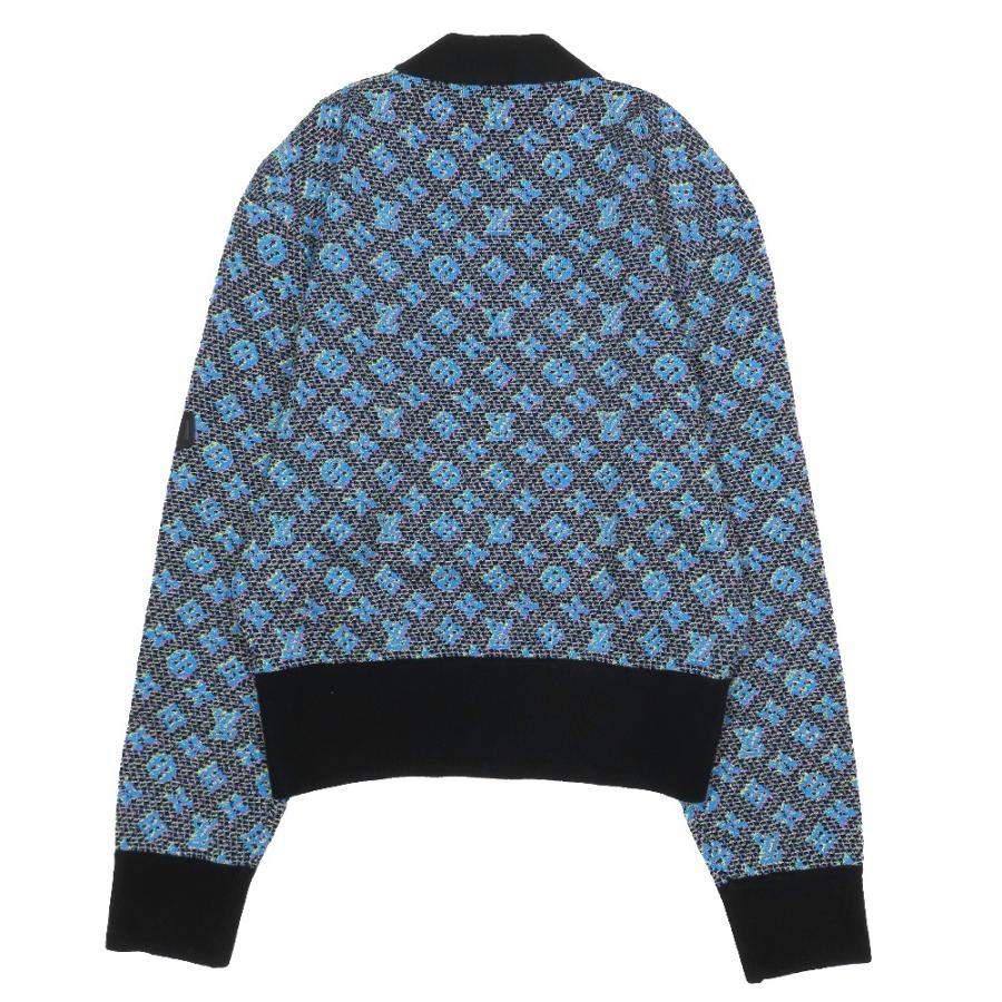 未使用 LOUIS VUITTON ルイヴィトン モノグラム ジャガード ジップアップ ジャケット ブルゾン シルク混 総柄 M ブルー系マルチ レディース 古着 中古 | LOUIS VUITTON | 02