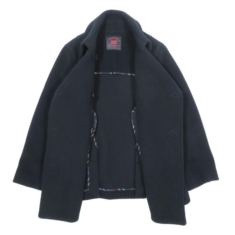 美品 OLD ENGLAND オールドイングランド ダブルブレスト ウール ピーコート ジャケット 38 ブラック  レディース 古着 中古 | OLD ENGLAND | 02