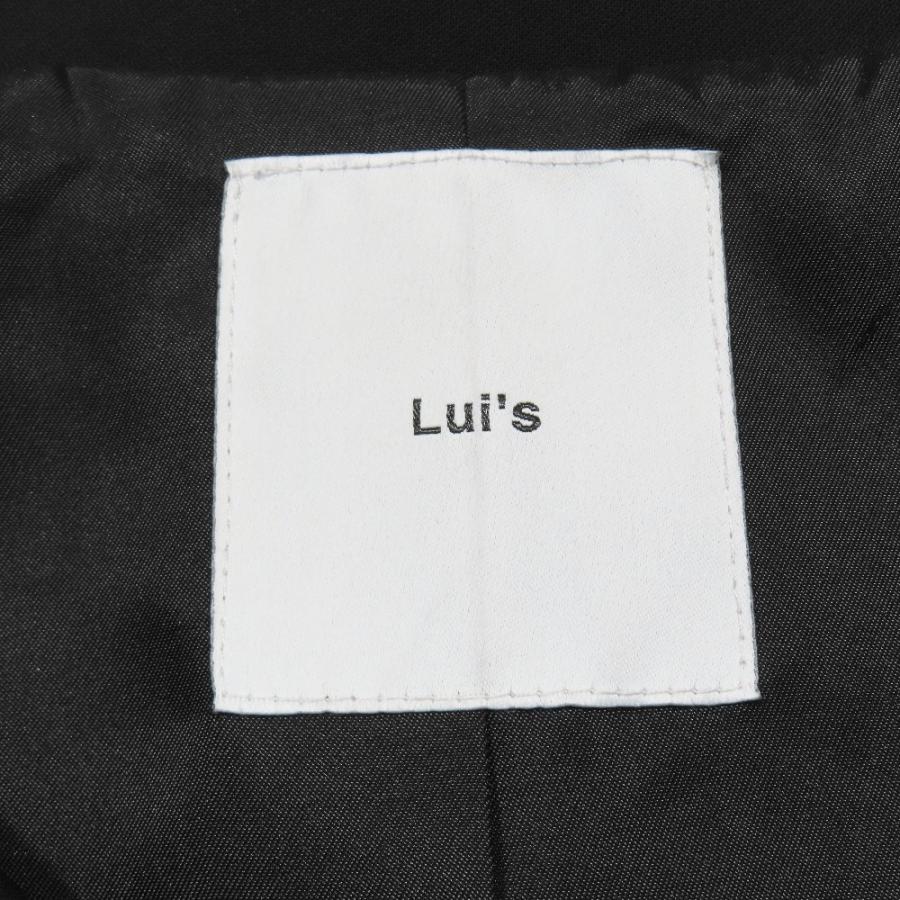 未使用 Lui's ルイス 25AW ベーシックロングトレンチコート ジャケット アウター ダブルブレスト ビッグシルエット S ブラック メンズ 古着 中古 | Lui's | 04