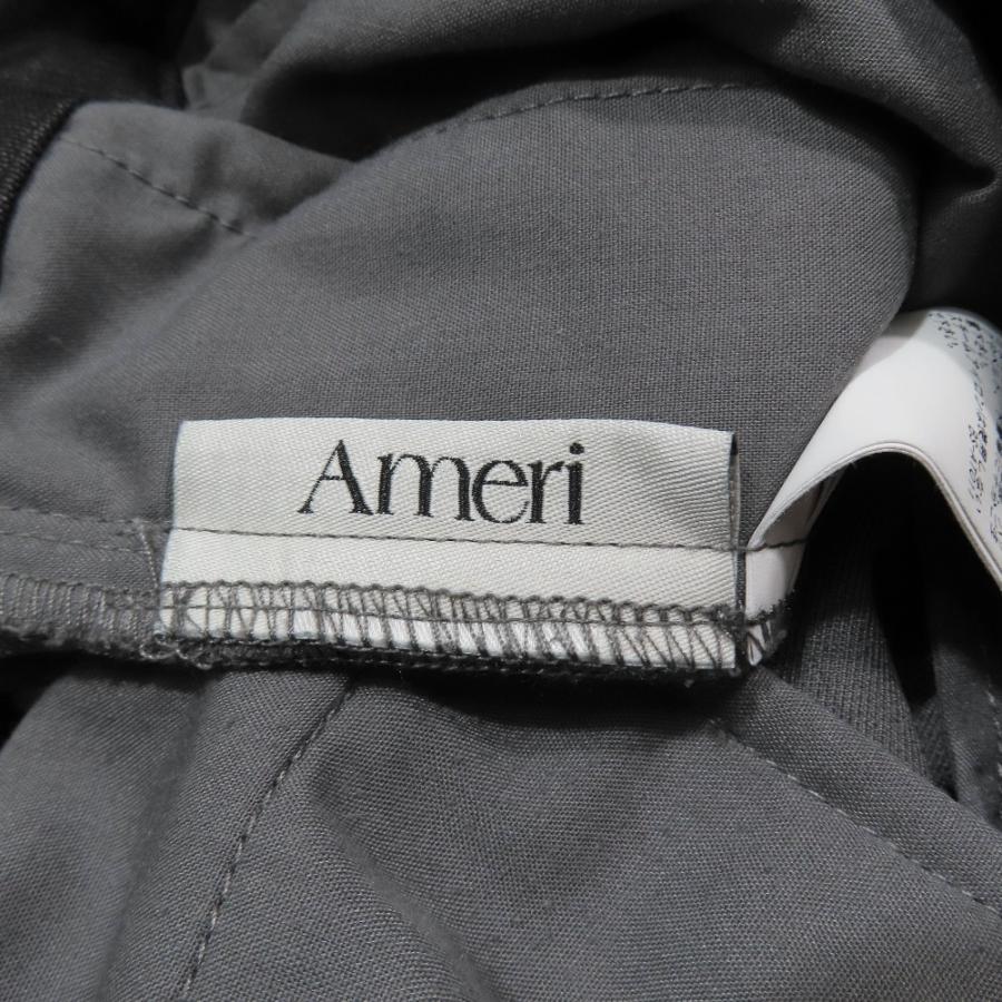 良品 AMERI アメリ チュール ワイドパンツ スラックス ロング ゴムウエスト M ブラック レディース 古着 中古 | Ameri | 04