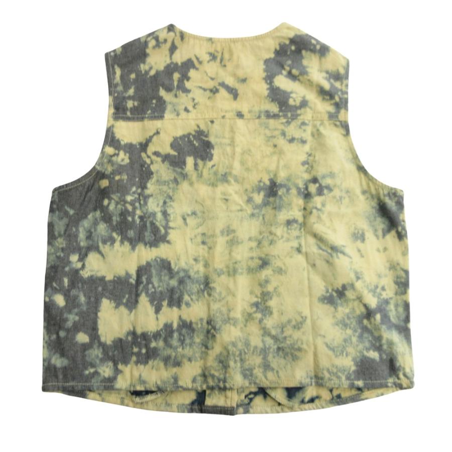 未使用 NATIVE YOUTH ネイティブユース ブリーチ加工 ベスト ジレ ベスト ノースリーブ カットソー M 青 ブルー ベージュ メンズ 古着 中古 |  | 01