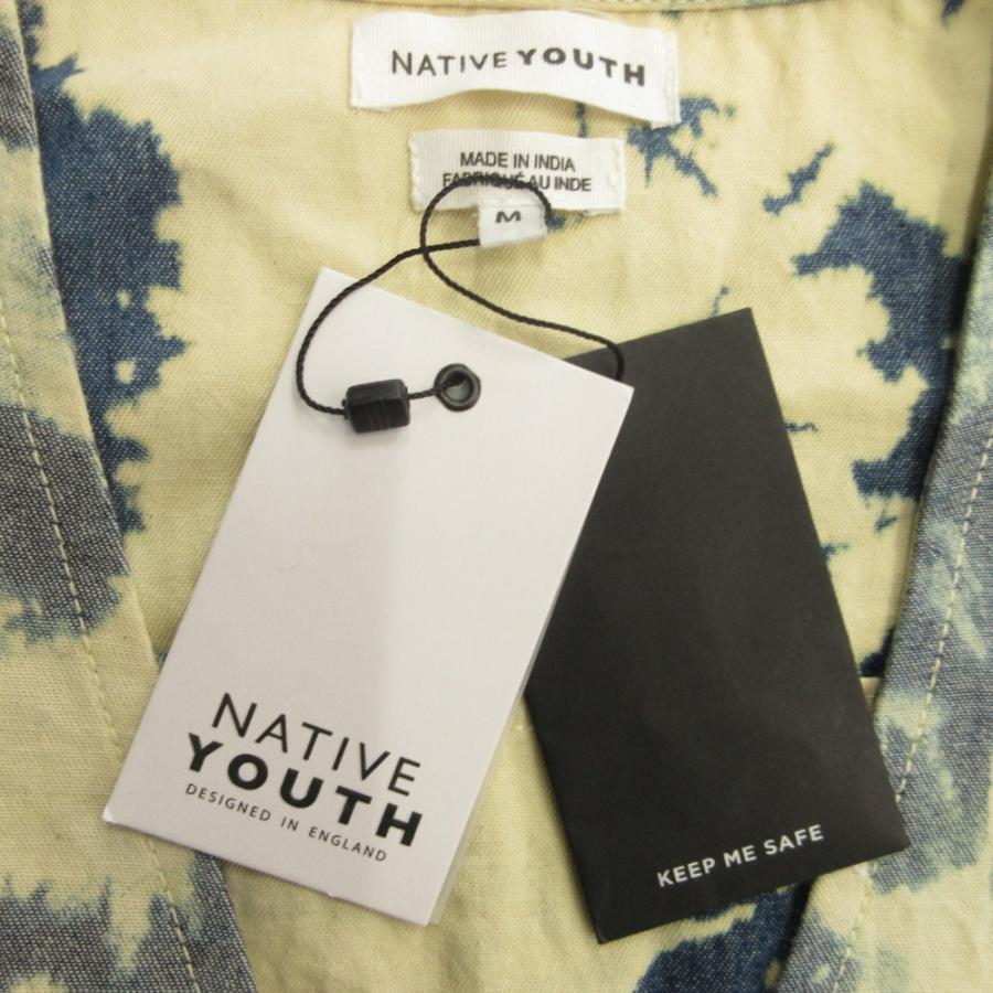 未使用 NATIVE YOUTH ネイティブユース ブリーチ加工 ベスト ジレ ベスト ノースリーブ カットソー M 青 ブルー ベージュ メンズ 古着 中古 |  | 03