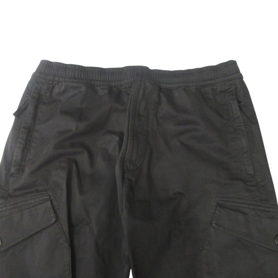 良品 STONE ISLAND ストーンアイランド 20aw コンパスバッジ ガーメントダイ カーゴ パンツ イージー ロゴ W33 黒 ブラック メンズ 古着 中古 | STONE ISLAND | 03