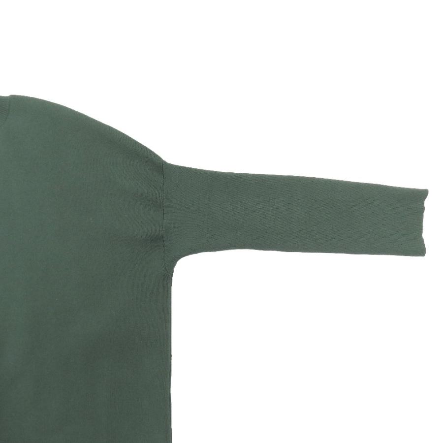 美品 Spick and Span スピックアンドスパン ニット カットソー ワイド ボトルネック 長袖 トップス グリーン レディース 古着 中古 |  | 02