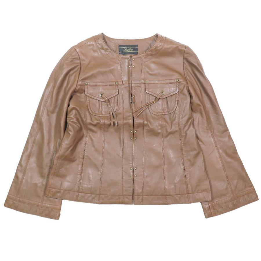 Leilian（レリアン） 美品 レザージャケット ライダースジャケット 