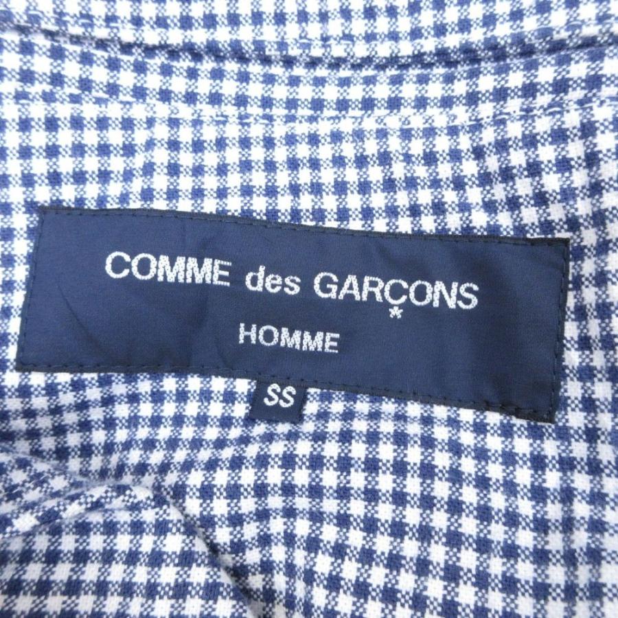 良品 COMME des GARCONS HOMME コムデギャルソンオム 09ss テーラードジャケット チェック ブレザー トゥモローズブラック期 SS 紺 メンズ 古着 中古 USED COMME des GARCONS HOMME 良品 コムデギャルソンオム 09ss テーラード