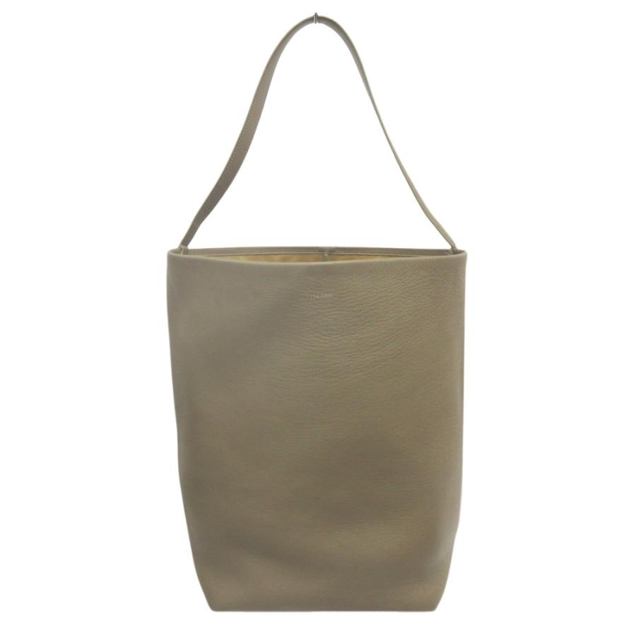 良品 THE ROW ザ ロウ LARGE N/S PARK TOTE ラージ パーク トート ハンド バッグ 鞄 レザー ロゴ ベージュ メンズ レディース 古着 中古 | THE ROW
