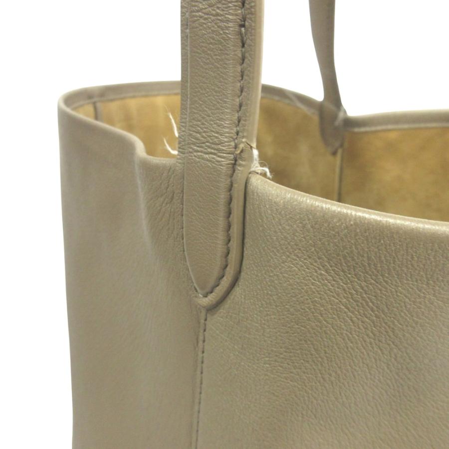 良品 THE ROW ザ ロウ LARGE N/S PARK TOTE ラージ パーク トート ハンド バッグ 鞄 レザー ロゴ ベージュ メンズ レディース 古着 中古 | THE ROW | 07