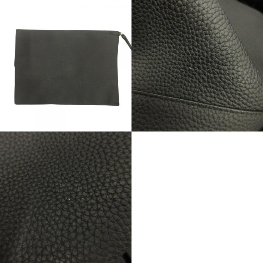 美品 THE ROW ザ ロウ PARK TOTE THREE パーク トート スリー ハンド バッグ 鞄 レザー カーフスキン ロゴ ポーチ付き 黒 ブラック メンズ レディース 古着 中古 | THE ROW | 09
