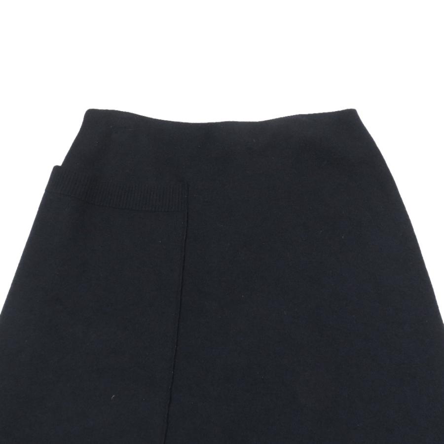 美品 Maison Margiela メゾンマルジェラ 17AW セミタイトスカート S51MA0292 S16120 ハーフ 膝丈 ポケット ウール S ネイビー レディース 古着 中古 | Maison Margiela | 02