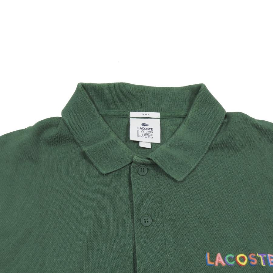 良品 LACOSTE L!VE ラコステライブ ポロシャツ 半袖 ロゴ ワンポイント カットソー プルオーバー コットン L グリーン メンズ レディース 古着 中古 |  | 02