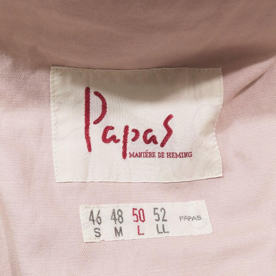 PAPAS（パパス） コットン リネン テーラードジャケット ブレザー 裏地