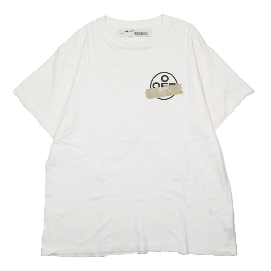 OFF-WHITE オフホワイト TAPE ARROWST バックプリント ロング Tシャツ 