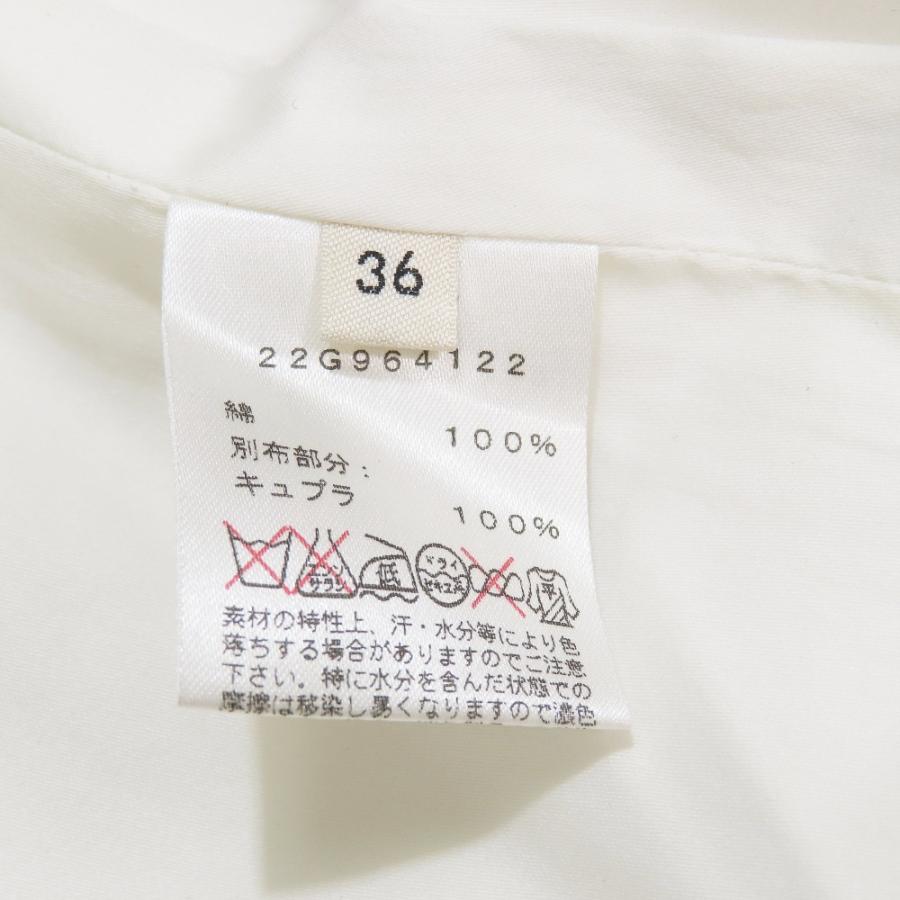 CELINE セリーヌ フィービー期 アーカイブ シフォン プリーツ フレアスカート ハーフ 膝丈 36 ホワイト レディース 古着 中古 | CELINE | 05