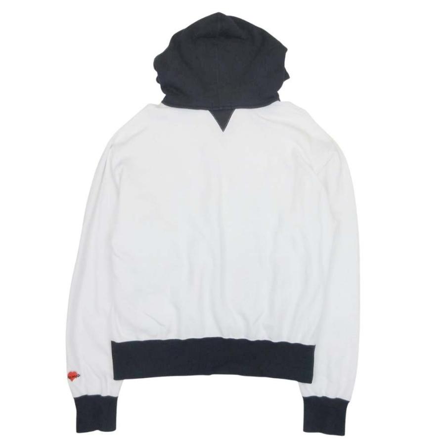 美品 COTTON PAN コットンパン Akom バイカラー パーカー フーディー