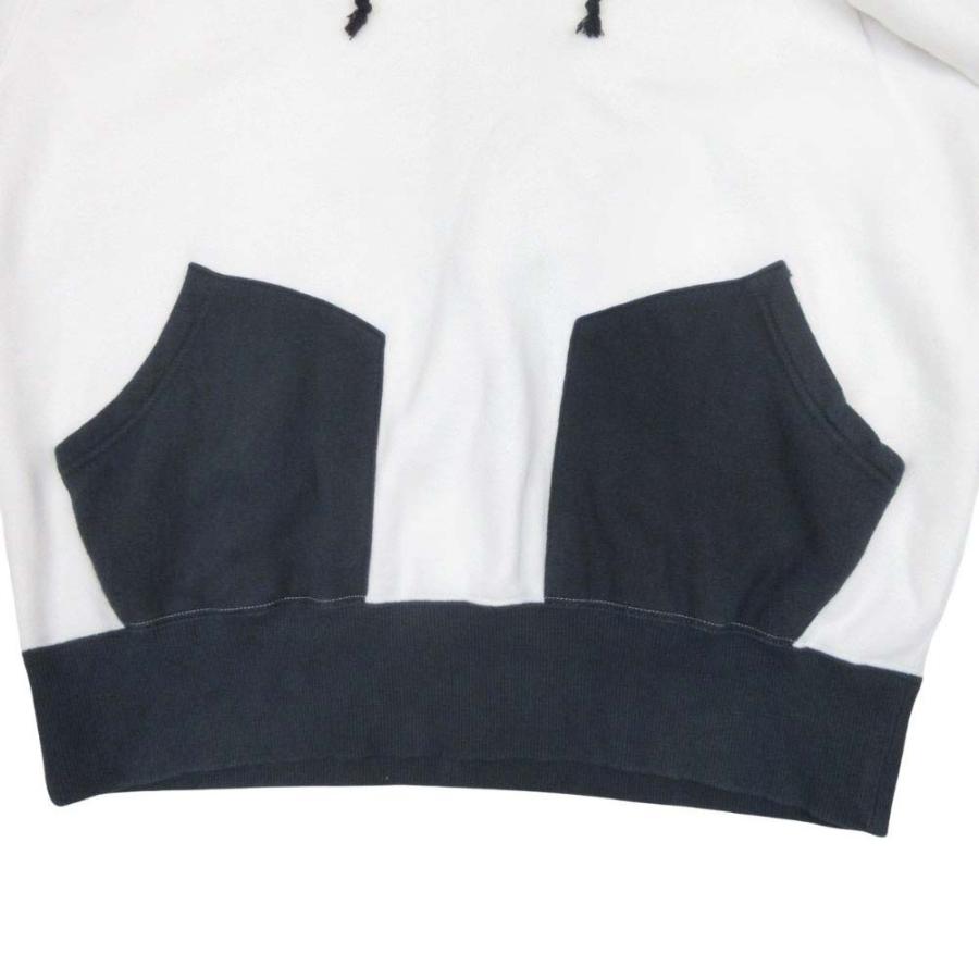 美品 COTTON PAN コットンパン Akom バイカラー パーカー フーディー