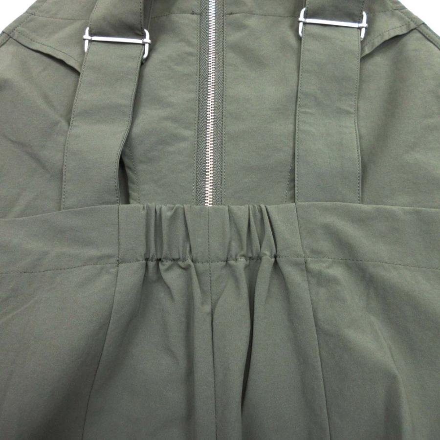 美品 coen コーエン マルチファンクション ジップサロペット オーバーオール オールインワン ワイドパンツ L オリーブ カーキ レディース 古着 中古 | coen | 03