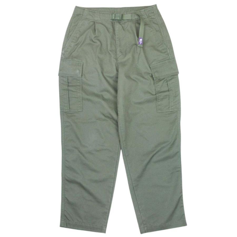 美品 THE NORTH FACE PURPLE LABEL ザノースフェイスパープルレーベル COOLMAX オーガニックコットン カーゴパンツ NT5202N WM カーキ レディース 古着 中古 | THE NORTH FACE PURPLE LABEL