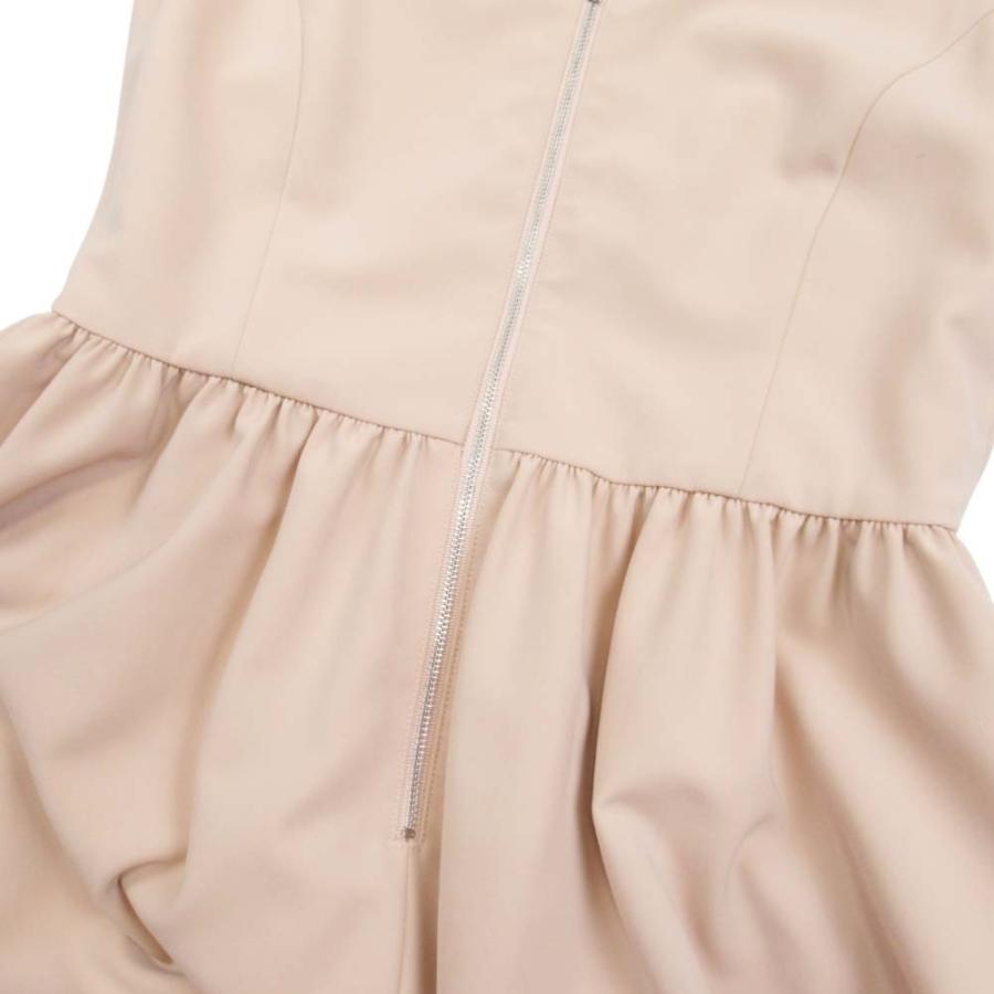美品 FOXEY フォクシー DRESS BLOSSOM ノースリーブワンピース フロントジップ ドレスブロッサム 40 ピンクベージュ レディース 古着 中古 | FOXEY | 02