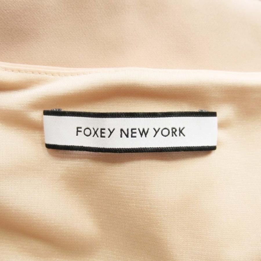 美品 FOXEY フォクシー DRESS BLOSSOM ノースリーブワンピース フロントジップ ドレスブロッサム 40 ピンクベージュ レディース 古着 中古 | FOXEY | 06