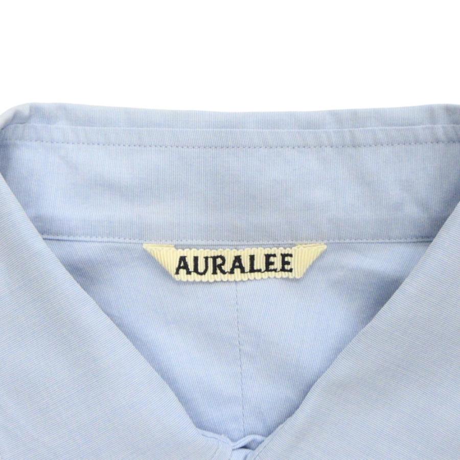 美品 AURALEE オーラリー 26SS WASHED FINX WEATHER CHAMBRAY SHIRT シャツ カットソー 長袖 無地 A26SS01FH サイズ3 青 ブルー メンズ 古着 中古 | AURALEE | 05