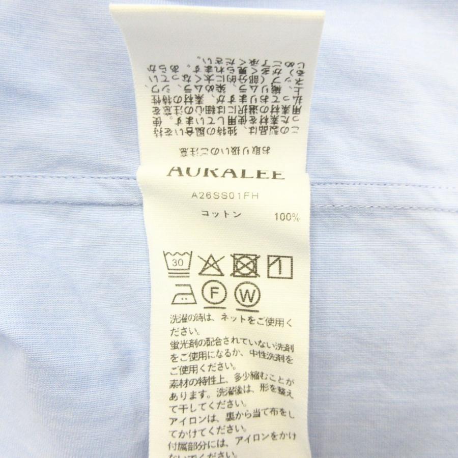 AURALEE（オーラリー） 美品 26SS WASHED FINX WEATHER CHAMBRAY SHIRT