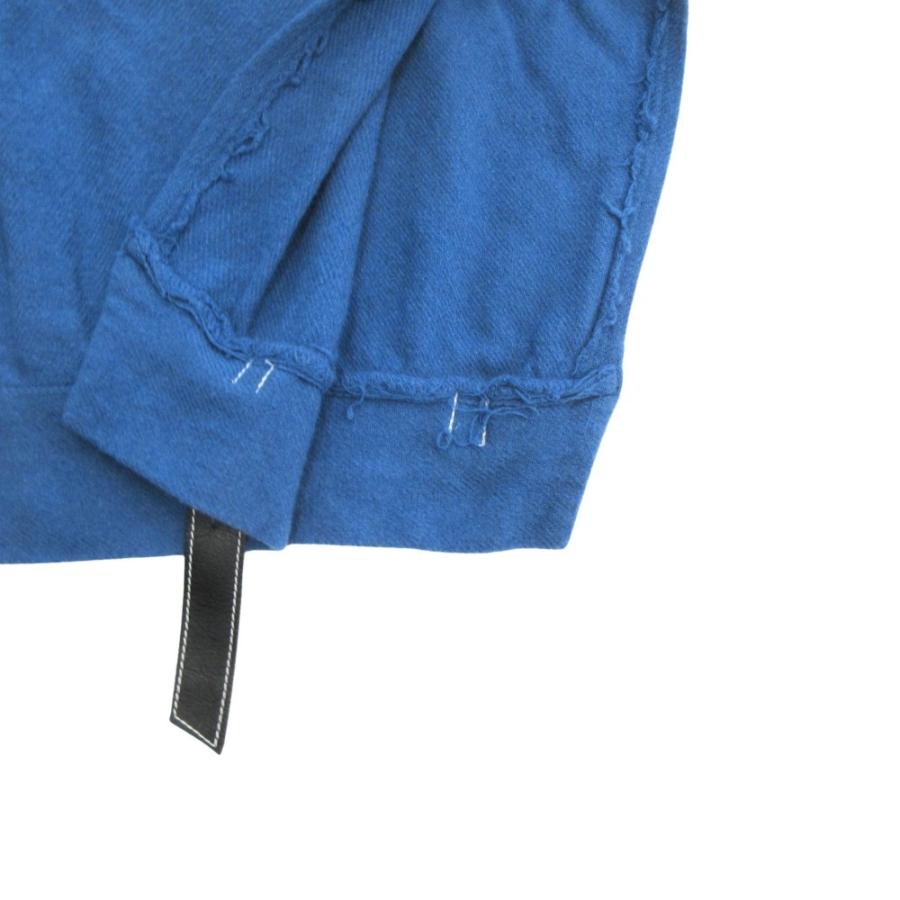 美品 SUNSEA サンシー 31th Collection Shrinkage Sweat Shirt シュリンケージ スウェットシャツ カットソー 長袖 サイズ1 青 ブルー メンズ 古着 中古 | SUNSEA | 05