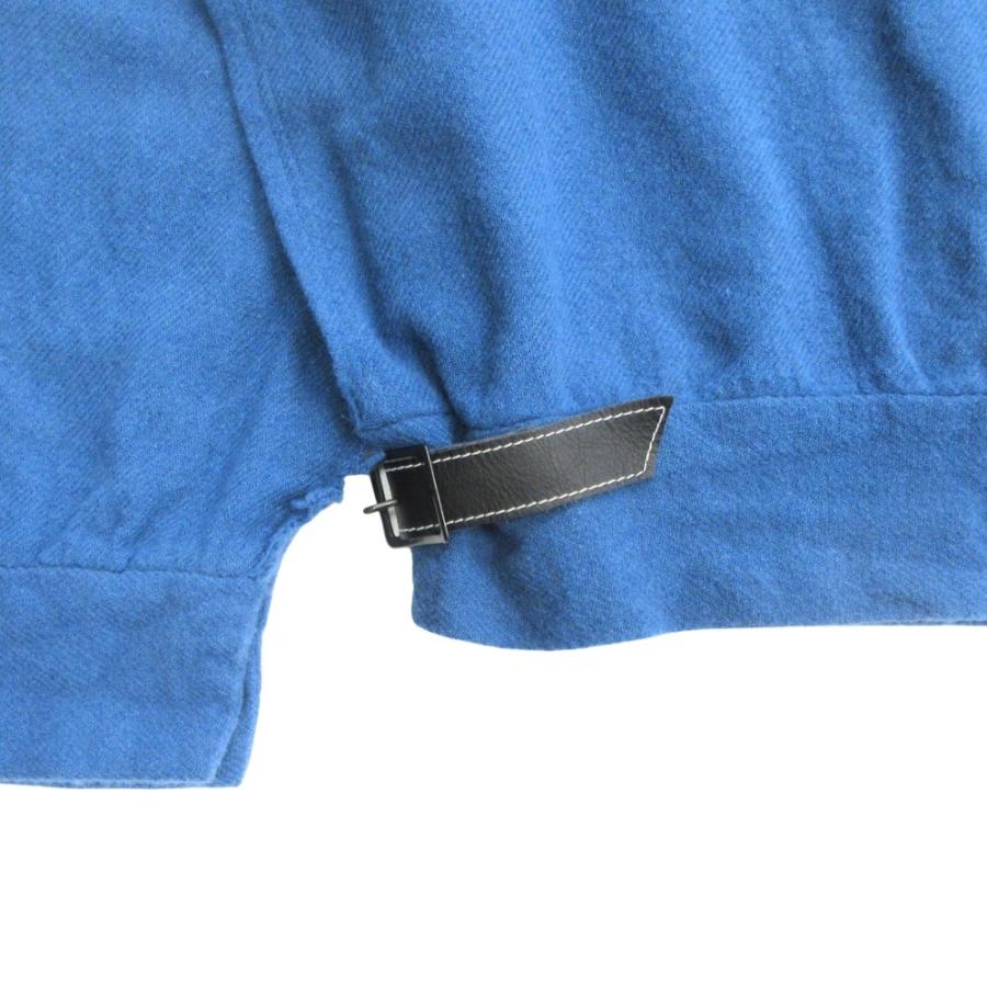 美品 SUNSEA サンシー 31th Collection Shrinkage Sweat Shirt シュリンケージ スウェットシャツ カットソー 長袖 サイズ1 青 ブルー メンズ 古着 中古 | SUNSEA | 07