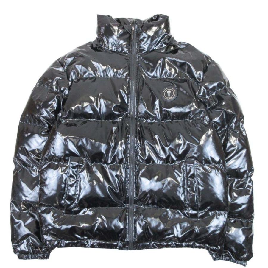 美品 Trapstar トラップスター Irongate Shiny Black Puffer シャイニーナイロン 中綿ジャケット ブルゾン フーデッド M 黒 ブラック メンズ 古着 中古 |  | 02