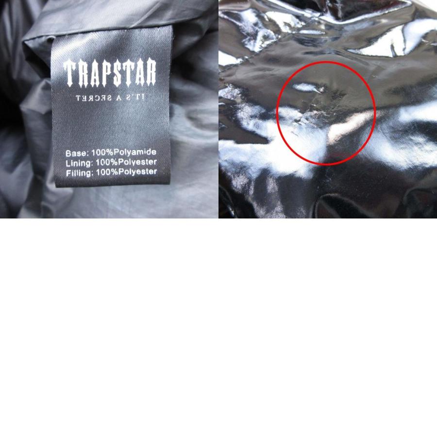 美品 Trapstar トラップスター Irongate Shiny Black Puffer シャイニーナイロン 中綿ジャケット ブルゾン フーデッド M 黒 ブラック メンズ 古着 中古 |  | 09