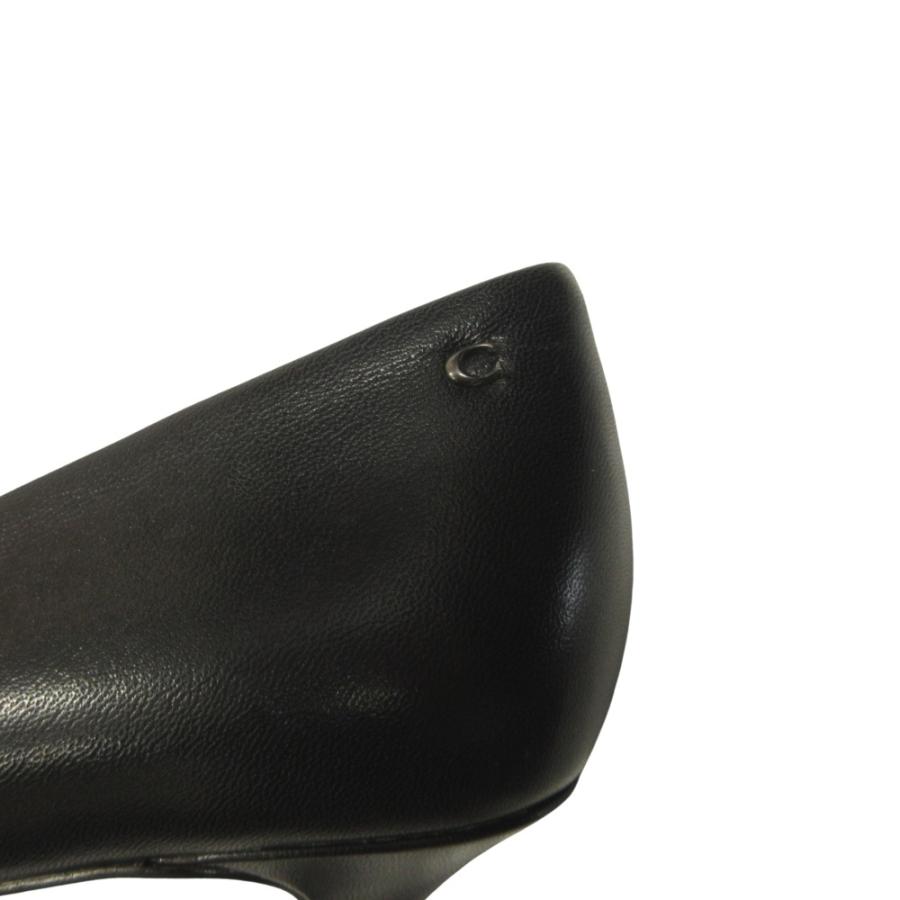 良品 COACH コーチ レザー パンプス シューズ 靴 アーモンドトゥ Cロゴ サイズ6C 23cm 黒 ブラック レディース 古着 中古 | COACH | 05