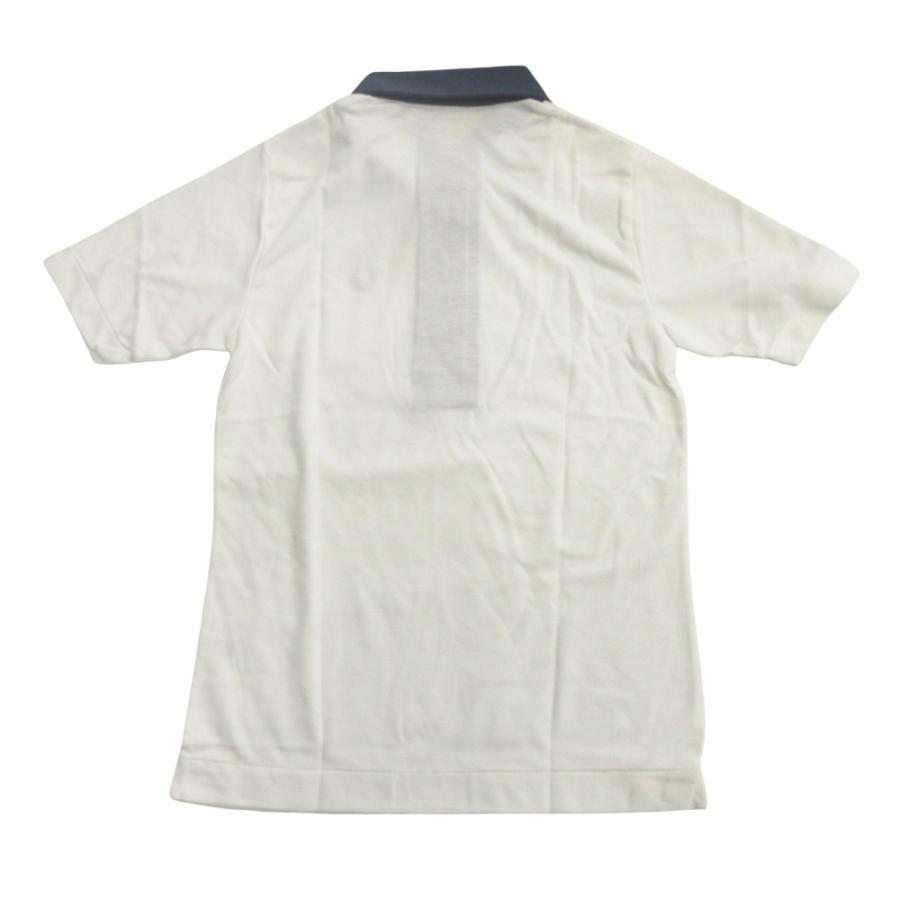 未使用 FRED PERRY フレッドペリー 90's ポロシャツ カットソー ロゴ 刺繍 ヴィンテージ L 白 ホワイト ネイビー レディース 古着 中古 | FRED PERRY | 01