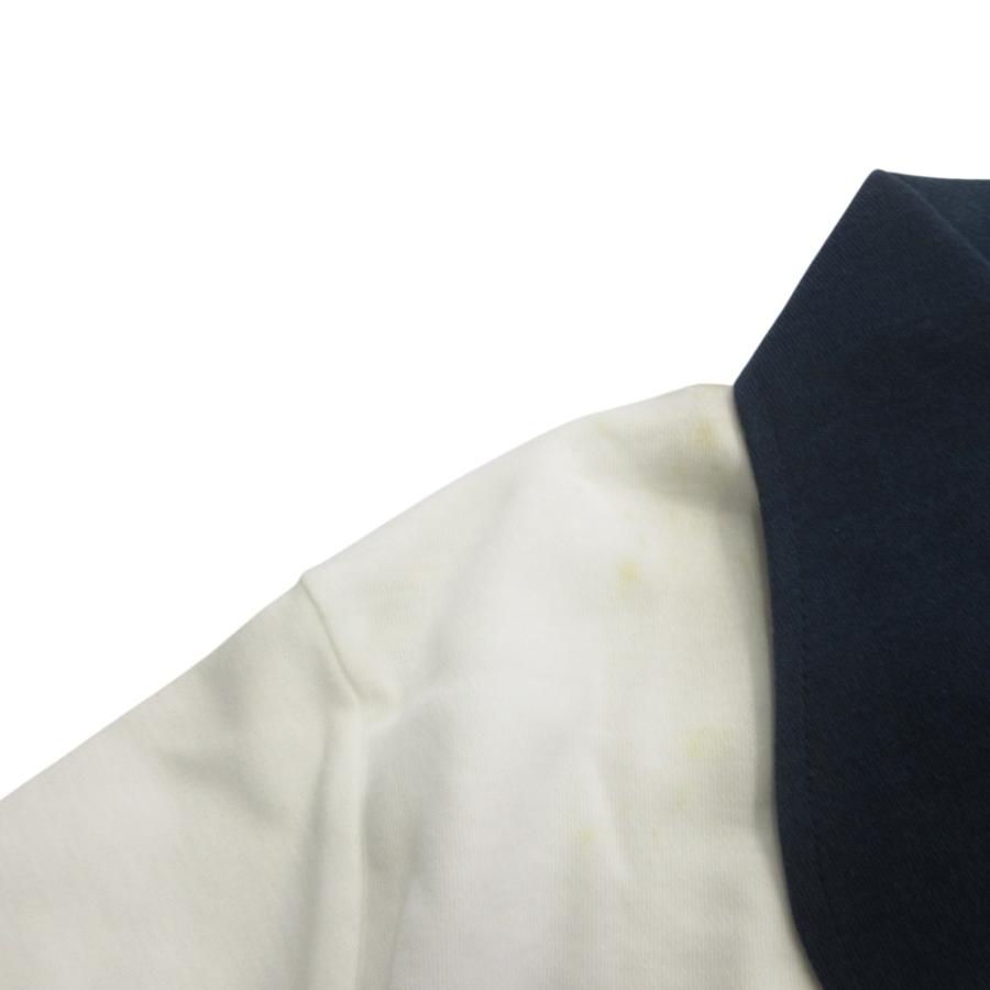 未使用 FRED PERRY フレッドペリー 90's ポロシャツ カットソー ロゴ 刺繍 ヴィンテージ L 白 ホワイト ネイビー レディース 古着 中古 | FRED PERRY | 04