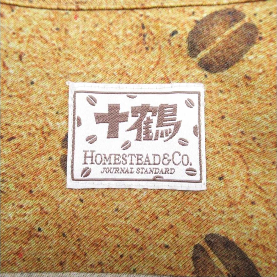 美品 J.S HOMESTEAD ジャーナルスタンダードホームステッド 工房十鶴 18ss レーヨンプリント コーヒー豆 アロハシャツ M ブラウン メンズ 古着 中古 | JOURNAL STANDARD J.S HOMESTEAD | 04