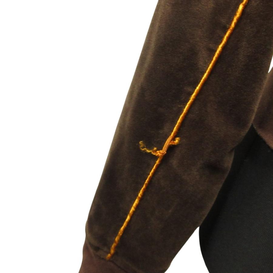 MOUSSY マウジー クロップド ベロア トラック ジャケット ブルゾン パイピング ショート丈 F 茶 ブラウン レディース 古着 中古 | MOUSSY | 03