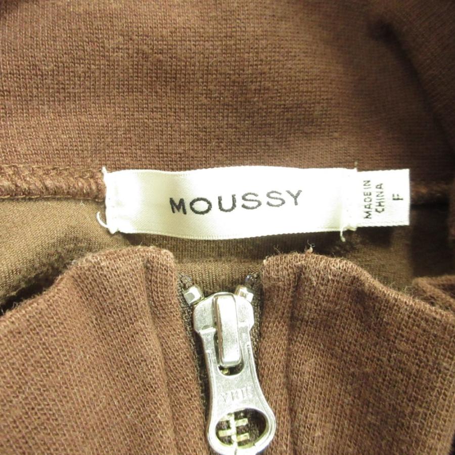 MOUSSY マウジー クロップド ベロア トラック ジャケット ブルゾン パイピング ショート丈 F 茶 ブラウン レディース 古着 中古 | MOUSSY | 07