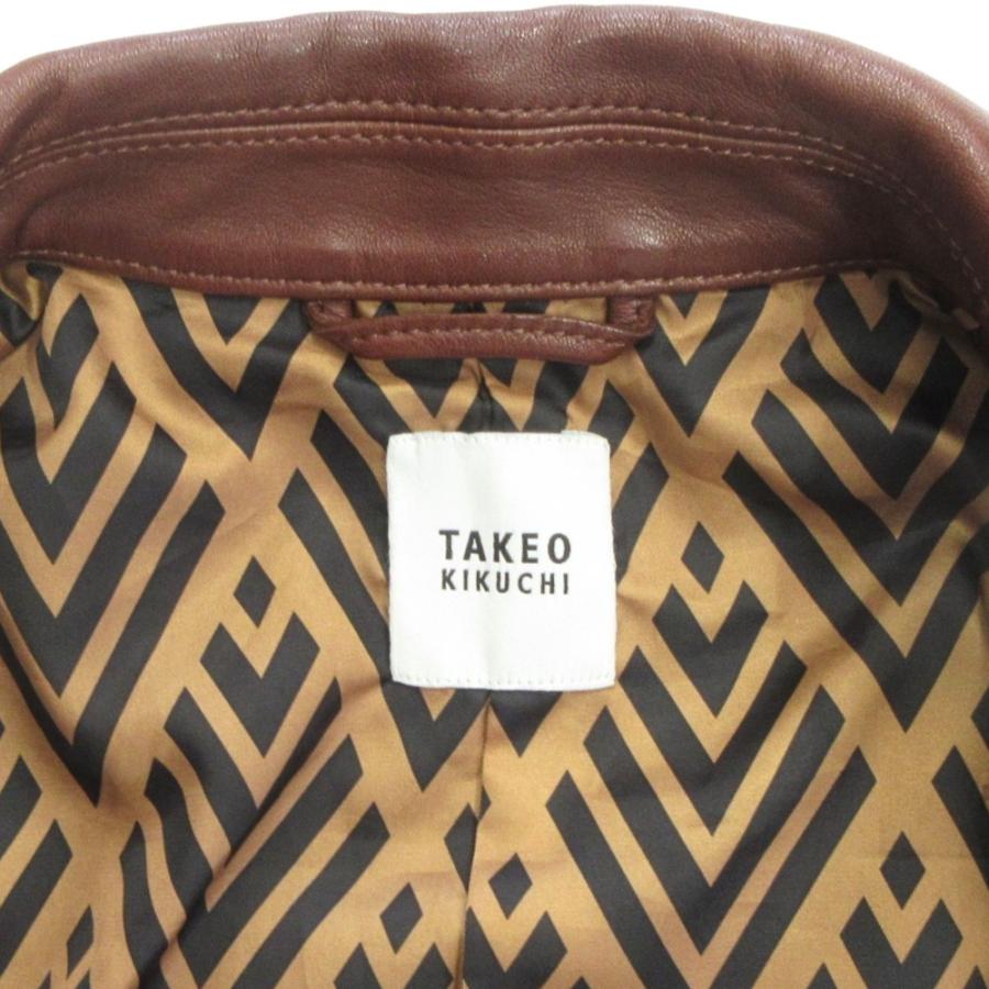 TAKEO KIKUCHI（タケオキクチ） 良品 ラムレザー ライダース