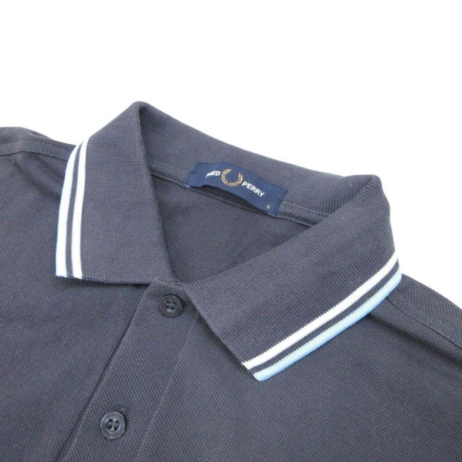 FRED PERRY（フレッドペリー） 美品 ロゴ刺繍 ポロシャツ カットソー