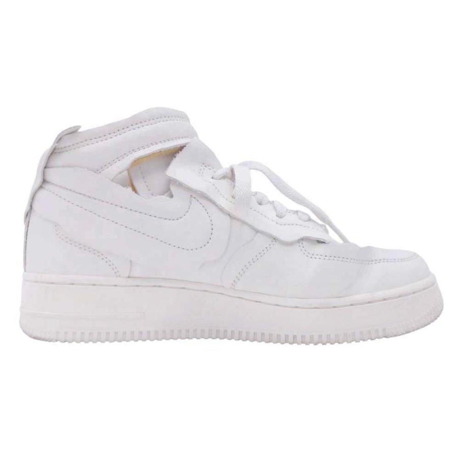 美品 NIKE x COMME des GARCONS ナイキ x コムデギャルソン Air Force 1 Mid エアフォース1 スニーカー DC3601-100 US6/24.0cm 白 レディース 古着 中古 | NIKE | 01
