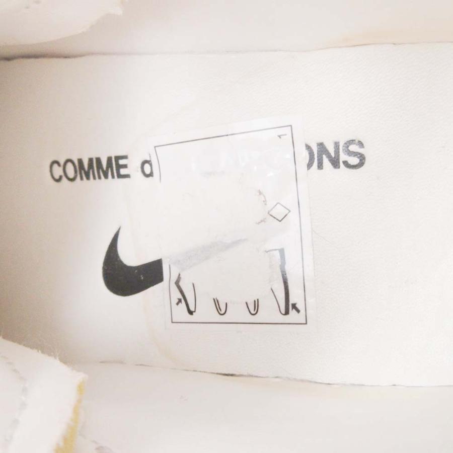 美品 NIKE x COMME des GARCONS ナイキ x コムデギャルソン Air Force 1 Mid エアフォース1 スニーカー DC3601-100 US6/24.0cm 白 レディース 古着 中古 | NIKE | 08