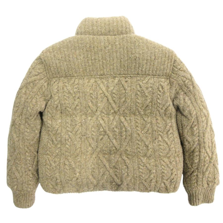 美品 MONCLER モンクレール グルノーブル ELLESMERE ウール ツイード ニット ダウン ジャケット ジャンパー K20979B00004 茶 ブラウン メンズ 古着 中古 | MONCLER | 01