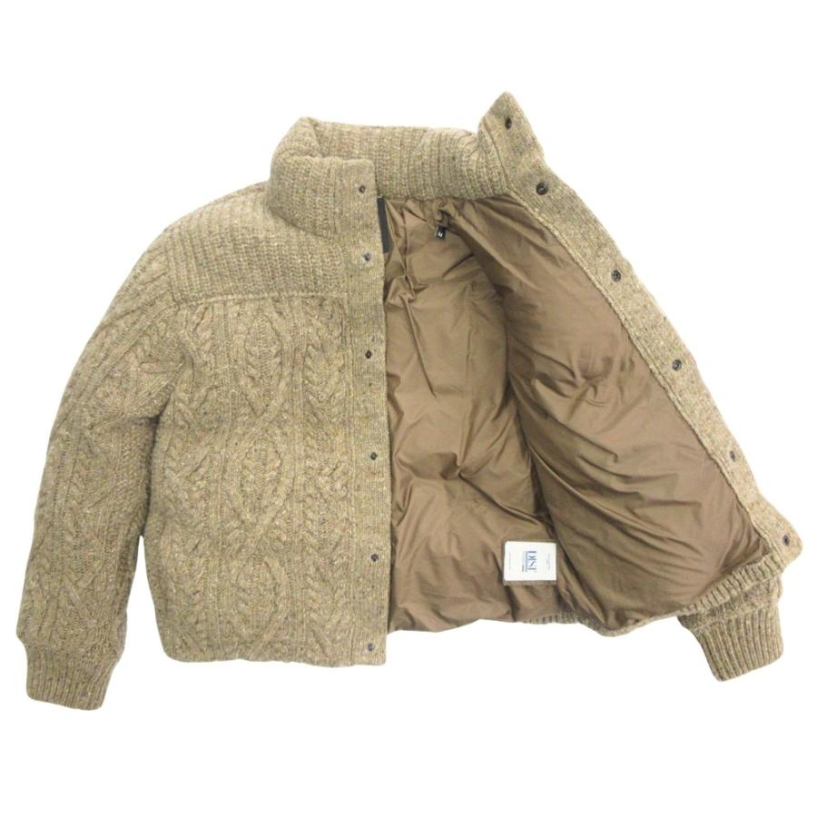 美品 MONCLER モンクレール グルノーブル ELLESMERE ウール ツイード ニット ダウン ジャケット ジャンパー K20979B00004 茶 ブラウン メンズ 古着 中古 | MONCLER | 02