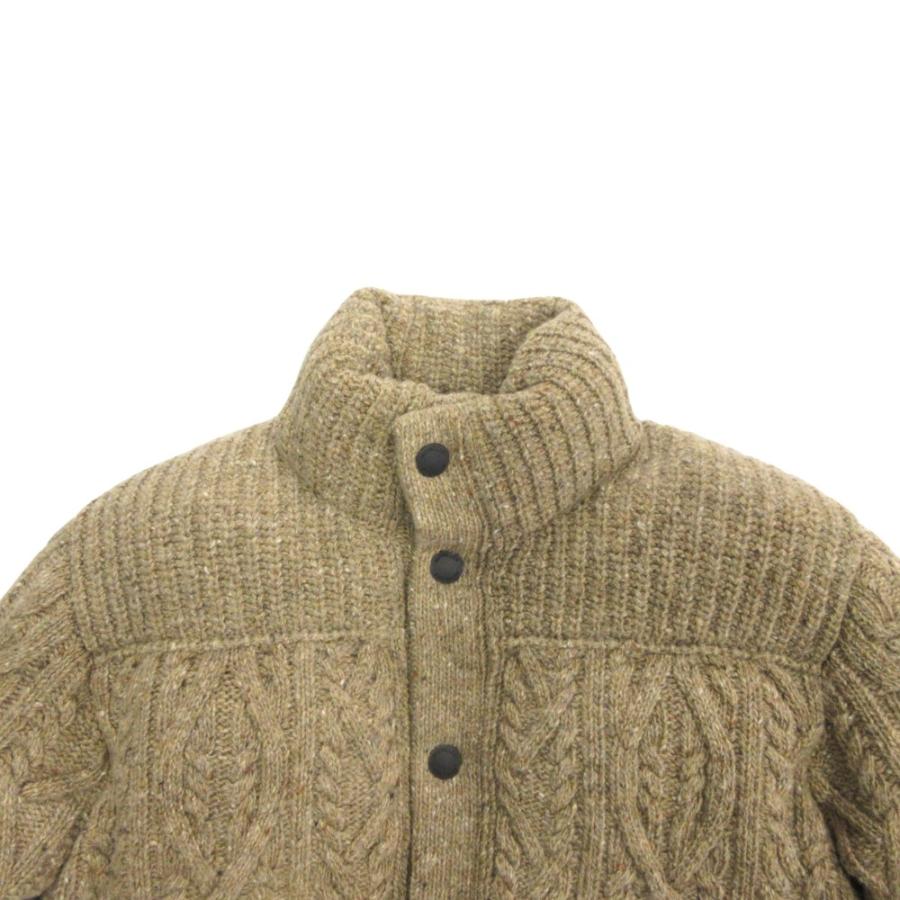 美品 MONCLER モンクレール グルノーブル ELLESMERE ウール ツイード ニット ダウン ジャケット ジャンパー K20979B00004 茶 ブラウン メンズ 古着 中古 | MONCLER | 03